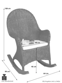 Rattan-Schaukelstuhl 