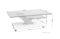 Couchtisch auf Rollen 