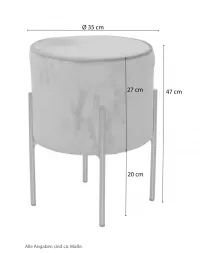 Polsterhocker/ -pouf 