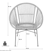 Rattansessel 