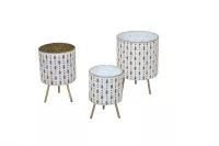 3tlg. Blumentopf-Set 