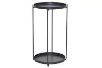 Blumenständer „Modern Line“ – Metall Schwarz – 46 cm Höhe – Pflanzenständer