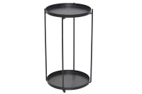 Blumenständer „Modern Line“ – Metall Schwarz – 46 cm Höhe – Pflanzenständer