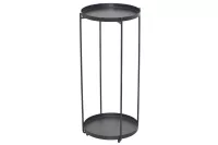 Blumenständer „Modern Line“ – Metall Schwarz – 58 cm Höhe – Pflanzenständer