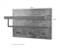 Morderne Wandgarderobe aus Holz 