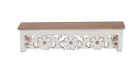 3tlg. Wandkonsolen-Set mit Blumenmotiv 
