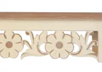 3tlg. Wandkonsolen-Set mit Blumenmotiv 