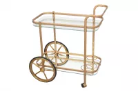 Servierwagen Kata matt goldfarben