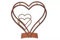 Dekoratives Herzregal aus Stahl mit Rostpatina – Romantische Wohnidee