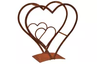 Dekoratives Herzregal aus Stahl mit Rostpatina – Romantische Wohnidee