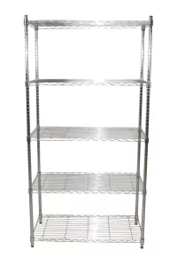 Flexibles Regal mit 5 Gitterböden – Stilvoller Stauraum für Küche, Flur oder Keller