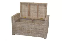 Sitz-/Wäschetruhe aus Kubu-Rattan