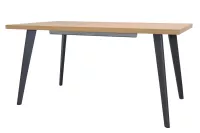 Ausziehbarer Esstisch, Modernes Design in Eiche-Optik, 150-210 cm mit Metallgestell