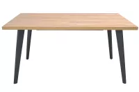 Ausziehbarer Esstisch, Modernes Design in Eiche-Optik, 150-210 cm mit Metallgestell