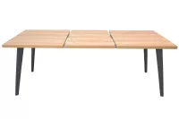 Ausziehbarer Esstisch, Modernes Design in Eiche-Optik, 150-210 cm mit Metallgestell