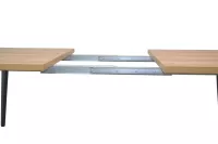 Ausziehbarer Esstisch, Modernes Design in Eiche-Optik, 150-210 cm mit Metallgestell