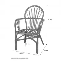Handgemachter Rattanstuhl 