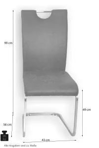 4er-Set Schwingstühle 