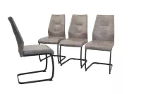 4er-Set Vintage-Schwingstühle 