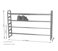 Ausziehbares Schuhregal 
