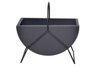 Design Pflanzgefäß aus Metall in Schwarz – Modern & Zeitlos (43 × 25 × 40 cm)