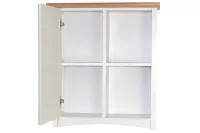 Spiegel-Hängeschrank Weiß/Holzoptik – Badschrank mit Spiegeltür & Stauraum