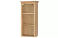 Badezimmer-Hängeregal Naturfarben aus MDF – Offenes Wandregal mit 2 Ablageböden