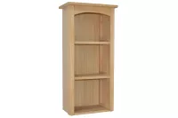 Badezimmer-Hängeregal Naturfarben aus MDF – Offenes Wandregal mit 2 Ablageböden