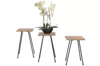 3 Blumenständer, Beistelltische im Set 