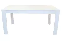 Esstisch 160x90 cm mit Schublade, weiß
