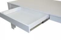 Esstisch 160x90 cm mit Schublade, weiß