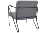 Polstersessel mit Armlehnen im trendingen Retrostyle, grau