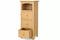 3-teiliges Badezimmermöbel Set Naturfarben – Waschbeckenunterschrank, Badschrank und Hängeregal