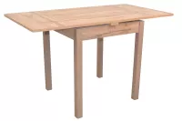 Ausziehtisch, Eiche-Dekor, 67–127 cm, aus Massivholz Buche und MDF, pflegeleicht