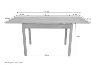 Auszugs-Esstisch – modern, stabil & erweiterbar auf 164 cm – Eiche-Dekor, pflegeleicht