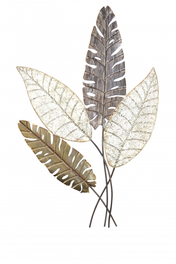 Wanddekoration Blätter, 90 cm Hoch