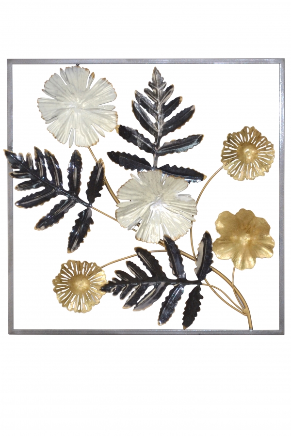 Florales Metallbild 