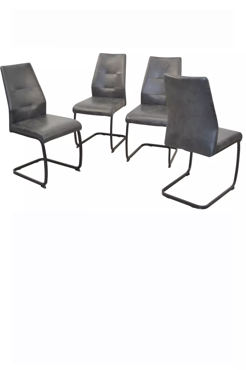 4er-Set Vintage-Schwingstühle 