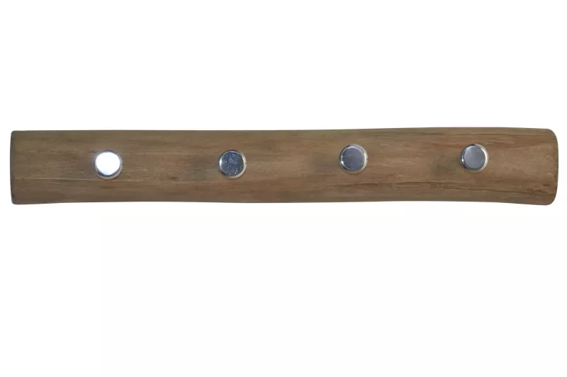 Massivholz Hakenleiste, Garderobenleiste, gewachst, 48 cm breit