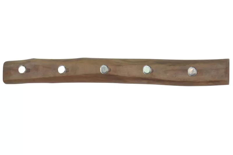 Massivholz Hakenleiste, Garderobenleiste, gewachst, 65 cm breit