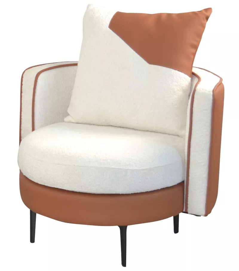 Trendiger Loungsessel, Relaxsessel, bequem schaumstoffgepolstert